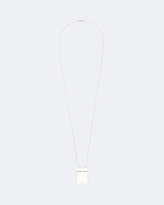 AllSaints Aveline Box Pendant Long Necklace