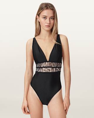 Xalia Sheer Mesh Swimsuit
