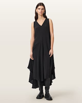 AllSaints Sybil Sleeveless Midi Dress