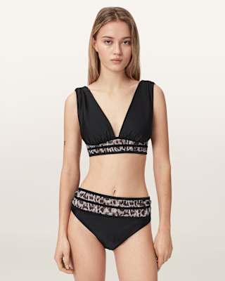AllSaints Xalia Mesh Bikini Top