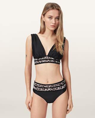 AllSaints Xalia High Waisted Bikini Bottoms