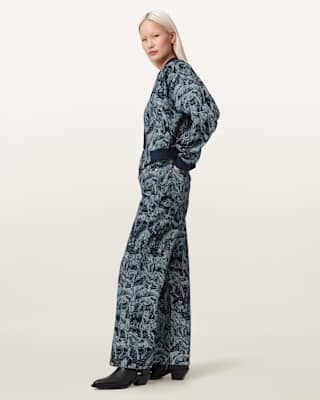 AllSaints Blake Horse Jacquard Denim Jeans
