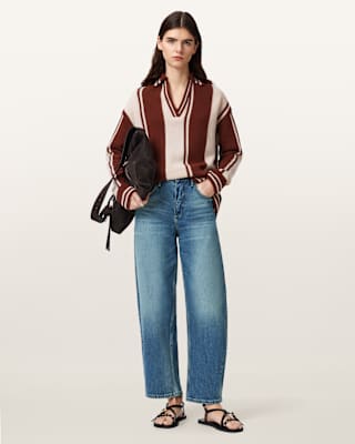 AllSaints Sadie Barrel Leg Denim Jeans