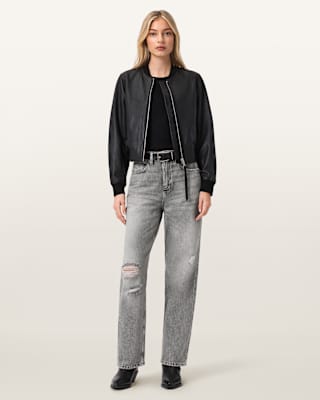 AllSaints Brooklyn Straight Leg Denim Jeans
