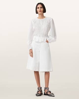 AllSaints Louie Wide Leg Shorts