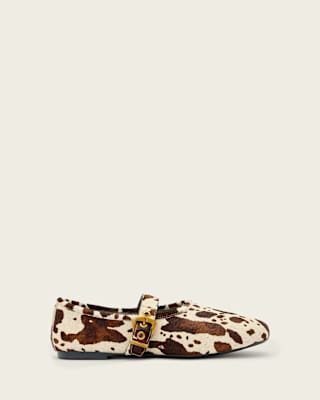 AllSaints Sabine Cowhide Leather Ballet Flats