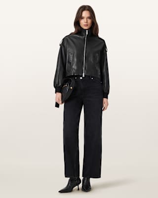 AllSaints Lowden Leather Jacket
