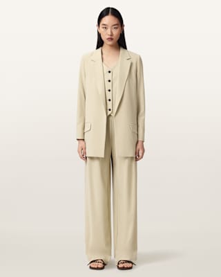 AllSaints Aleida Lightweight Wide-Leg Trousers