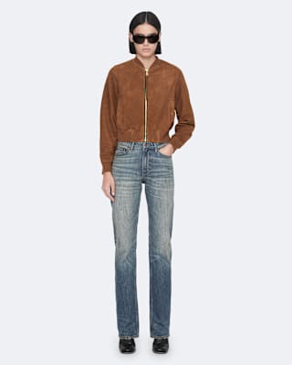 AllSaints Orten Suede Bomber Jacket