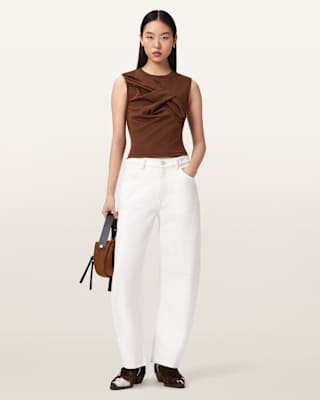 AllSaints Nella Slim Fit Sleeveless Tank Top
