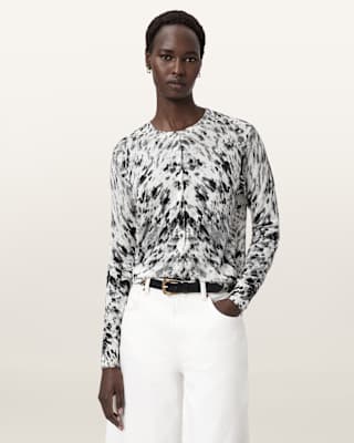 AllSaints Anouk Slim Fit Merino Wool Cardigan