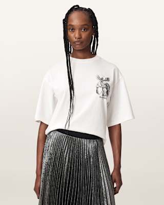 AllSaints Seraph Amelie Oversized Graphic T-Shirt