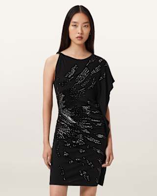 AllSaints Sophie Embellished Mini Dress