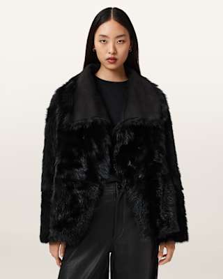 AllSaints Wilton Reversible Shearling Jacket