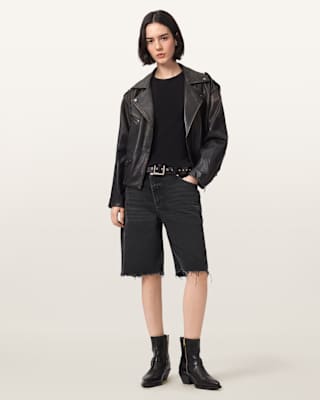 Aki Crossover Wide Leg Shorts