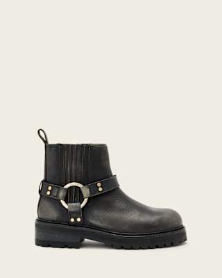 AllSaints Maddie Leather Biker Boots