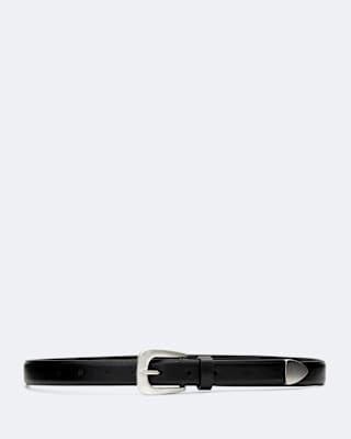 AllSaints Romy Metal-Tipped Leather Belt