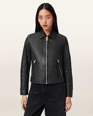AllSaints Danbury Leather Biker Jacket