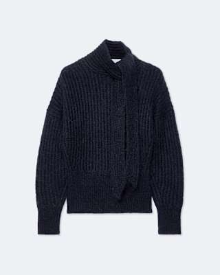 AllSaints Etty Bow-Detail Knitted Sweater