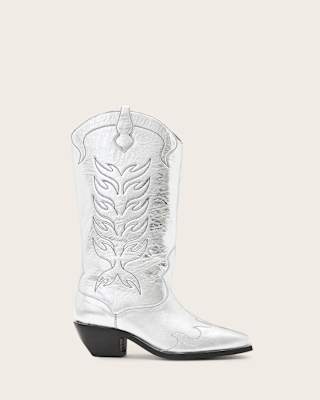 AllSaints Dolly Western Leather Boots