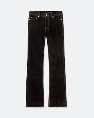 AllSaints Eve Flocked Denim High-Rise Bootcut Jeans