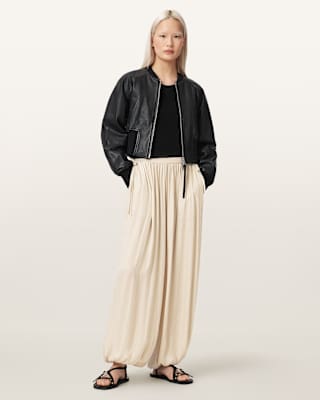 AllSaints Eshe Baggy Fit Satin Pants