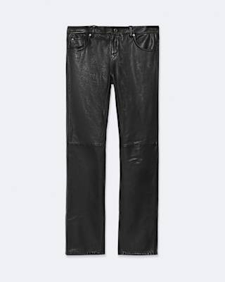 AllSaints Riella Leather Bootcut Pants