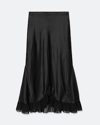 AllSaints Irma Silk-Viscose Skirt