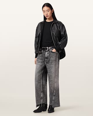 AllSaints Fox Loose Fit Denim Jeans