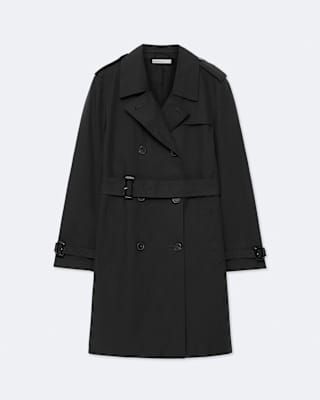 AllSaints Leonard Double-Breasted Cotton Trench Coat