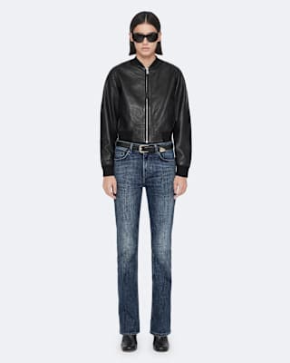 AllSaints Orten Leather Bomber Jacket