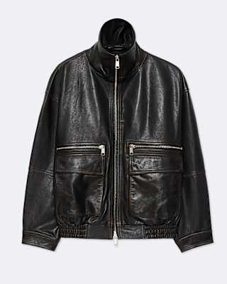 AllSaints Elisa Leather Bomber Jacket