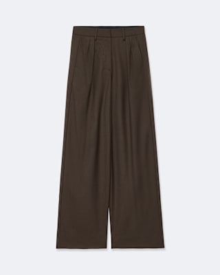 AllSaints Laura Double-Pleat Relaxed Wool-Blend Pants