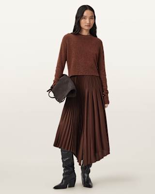 AllSaints Jax 2-In-1 Maxi Dress