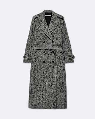 AllSaints Brescia Double-Breasted Wool Trench Coat