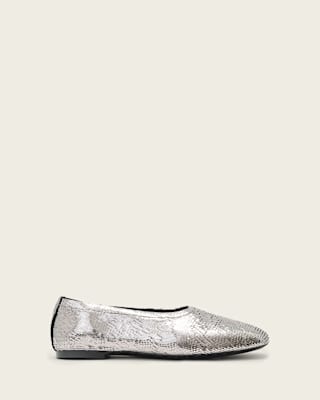 AllSaints Hailee Leather Ballet Flats