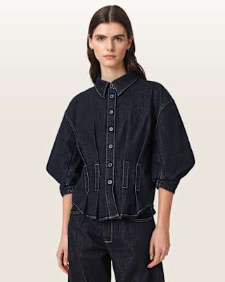AllSaints Nancy Fitted Denim Shirt