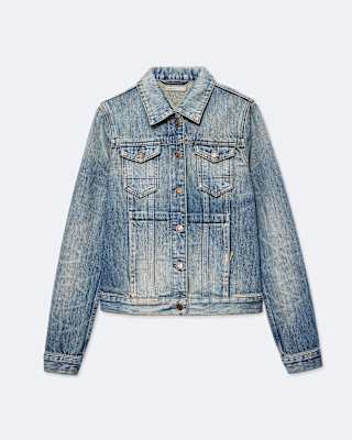 AllSaints Fitted Denim Trucker Jacket