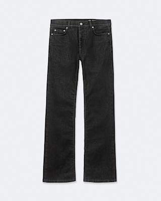 AllSaints Eve Flocked Denim High-Rise Bootcut Jeans