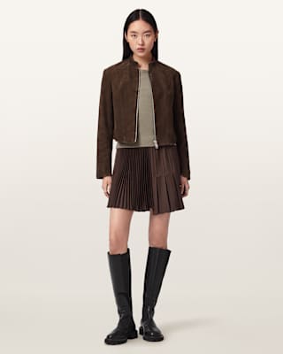 AllSaints Jax Asymmetric Mini Skirt