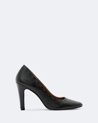 AllSaints Anna Hand-Stitch Leather Court Shoes