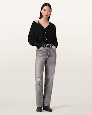 AllSaints Honor V-neck Merino Cardigan