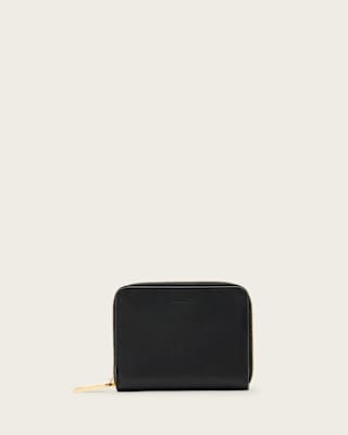 AllSaints Lena Leather Zip Wallet