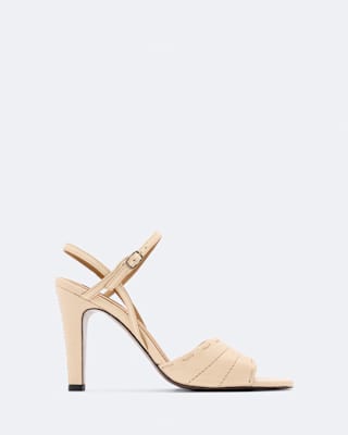 AllSaints Lila Ankle-Strap Heeled Sandals