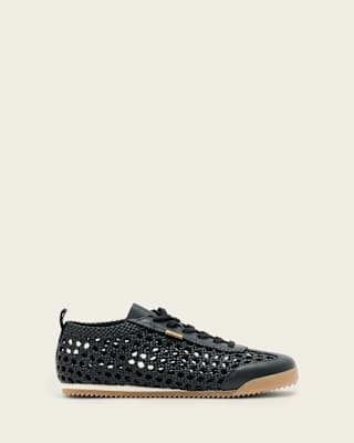 AllSaints Kenny Woven Leather Sneakers