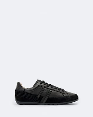 AllSaints Liam Leather And Suede Low-Top Sneakers
