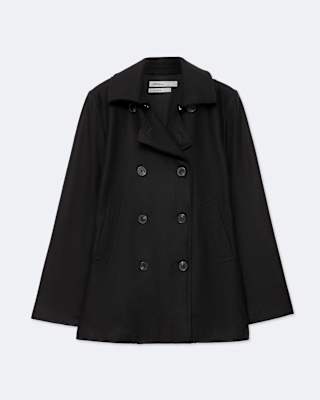 AllSaints Tommie Double-Breasted Wool-Blend Peacoat