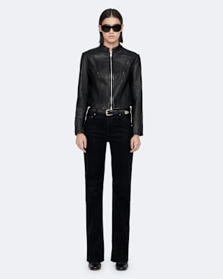 AllSaints Sadler Slim Fit Leather Jacket
