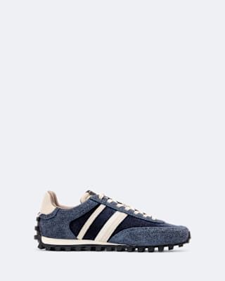 AllSaints Robin Nylon And Suede Runner Sneakers