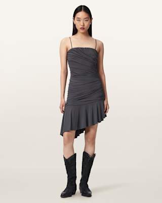 AllSaints Sophia Asymmetric Mini Dress